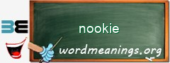 WordMeaning blackboard for nookie